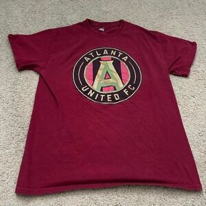 Burgundy Majestic Atlanta United FC T-shirt